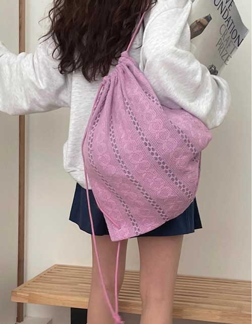 lace backpack(4colors)