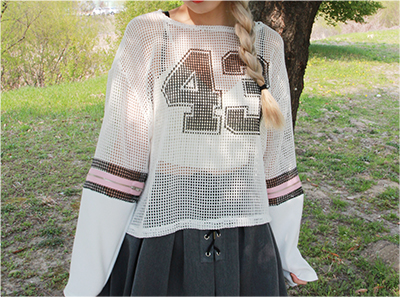 boxy mesh numbering T (2color)
