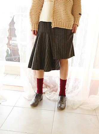 unbalance H/flare skirt (2 colors) 
