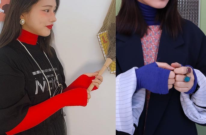 wool warmer turtle neck T (red only!)