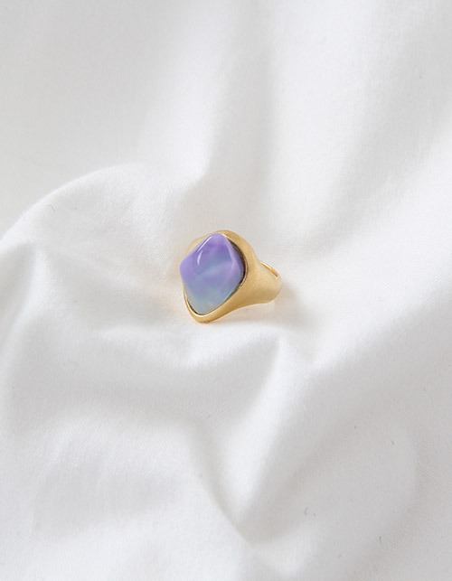 violet stone ring