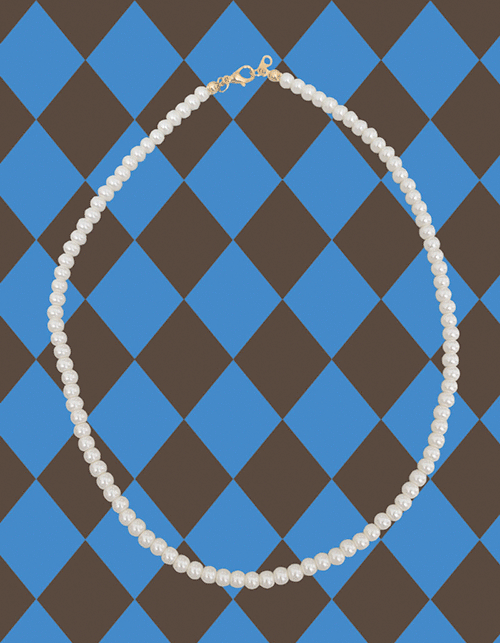 4mm basic pearl necklace