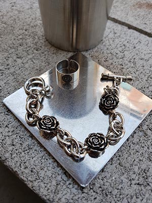 rose chain bracelet