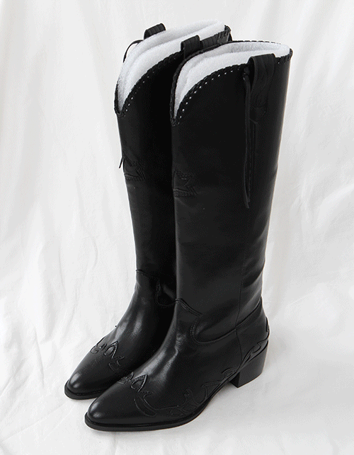 fringed western boots (2 colors)