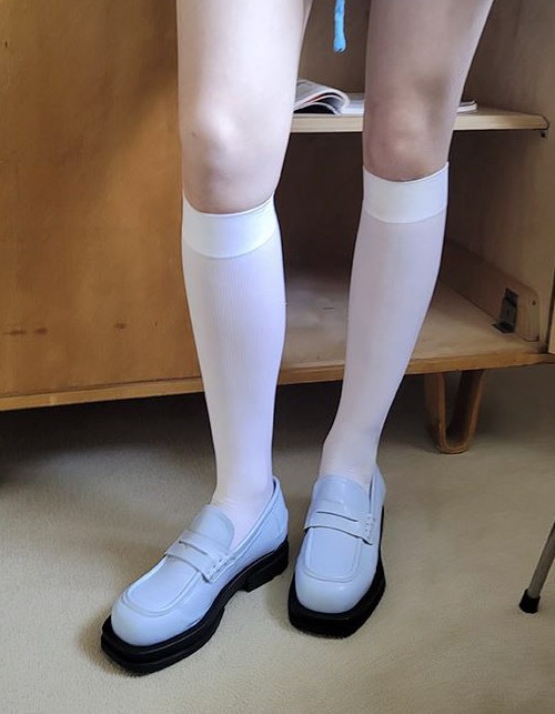 sheer long socks (2 colors)
