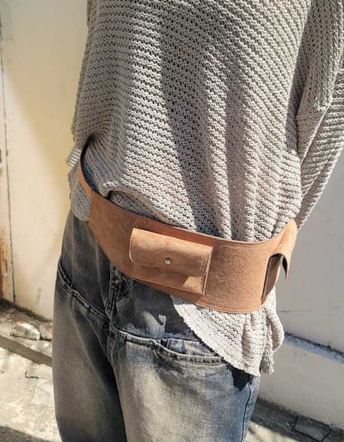 wide pocket belt(2colors)